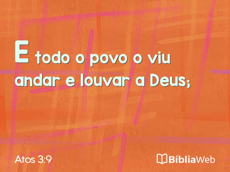 Atos 3:9 em imagem para compartilhar