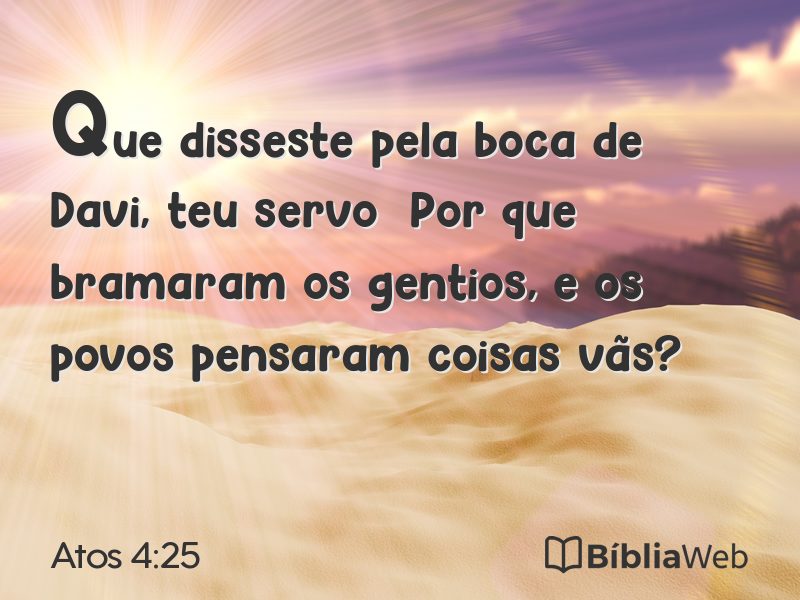 Atos 4:25 em imagem para compartilhar