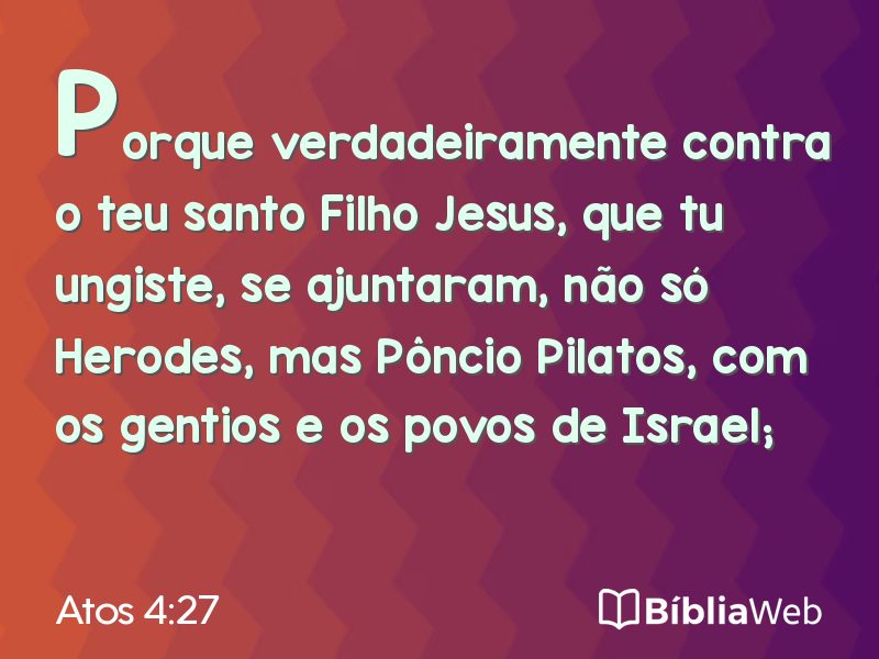 Atos 4:27 em imagem para compartilhar