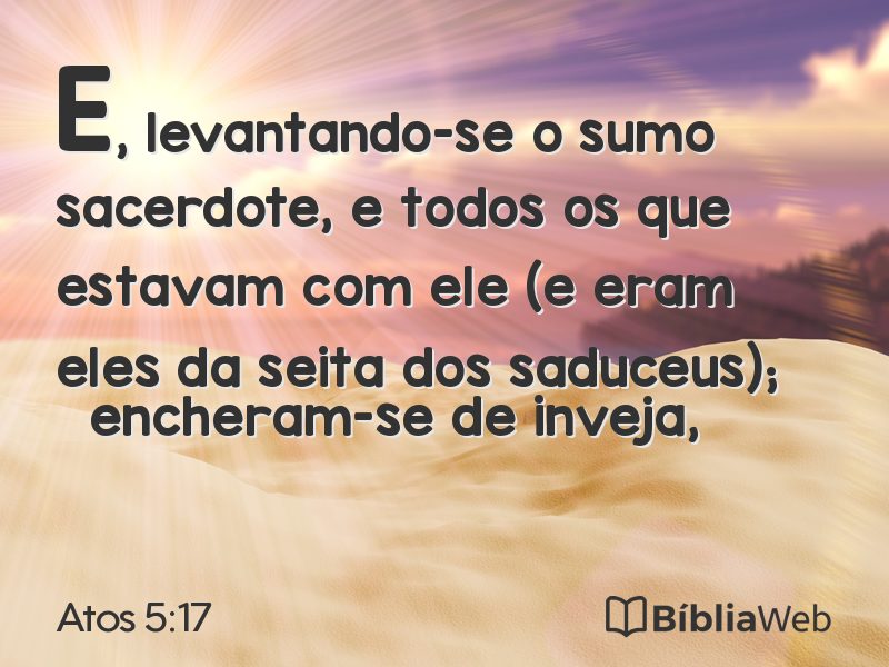 Atos 5:17 em imagem para compartilhar