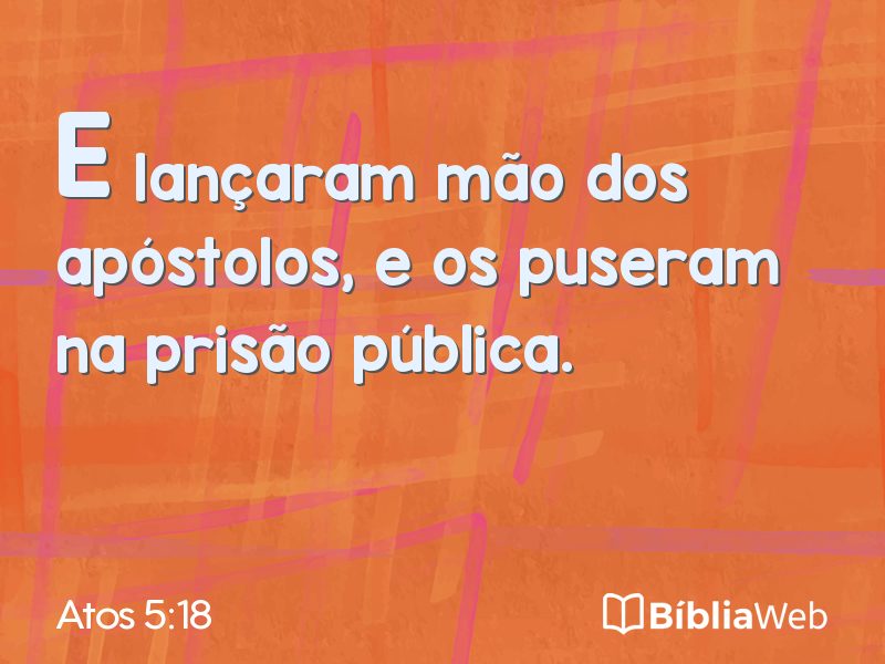 Atos 5:18 em imagem para compartilhar