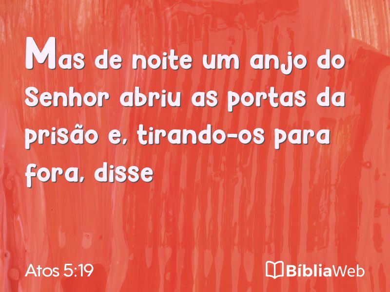 Atos 5:19 em imagem para compartilhar