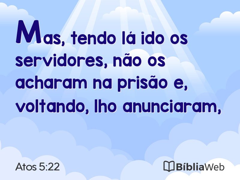 Atos 5:22 em imagem para compartilhar