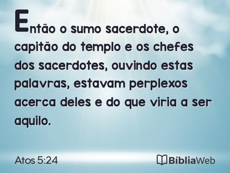 Atos 5:24 em imagem para compartilhar