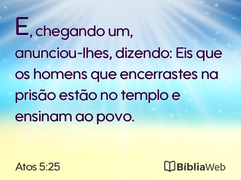 Atos 5:25 em imagem para compartilhar