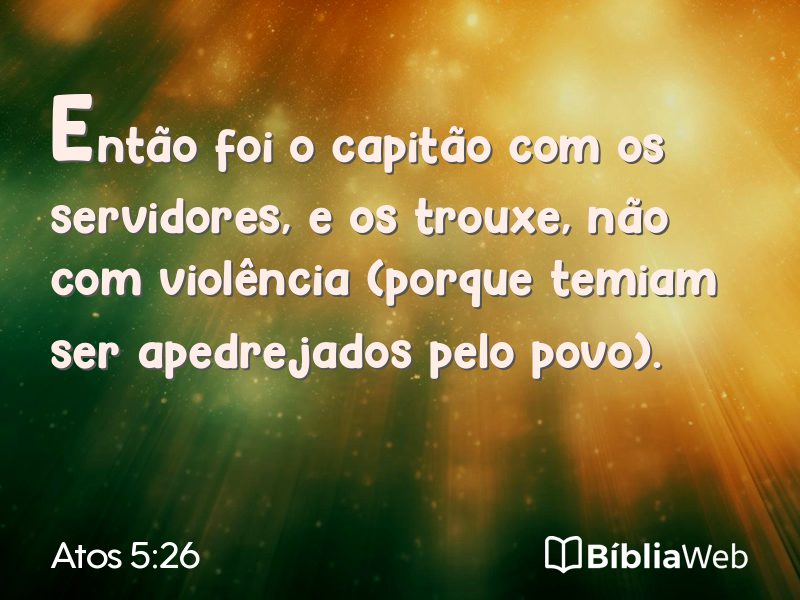 Atos 5:26 em imagem para compartilhar