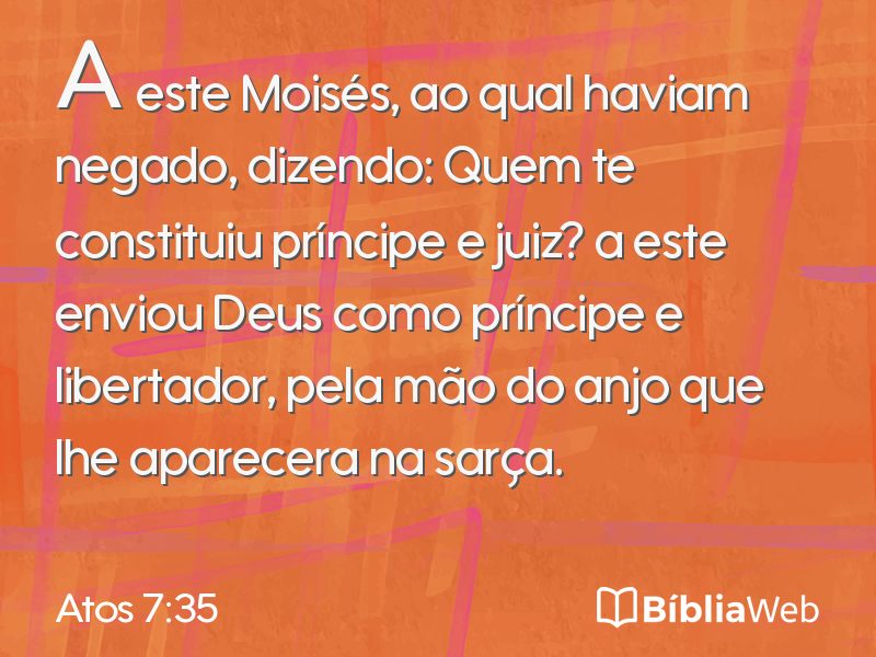 Atos 7:35 em imagem para compartilhar