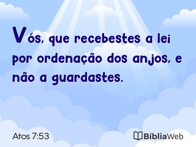Atos 7:53 em imagem para compartilhar
