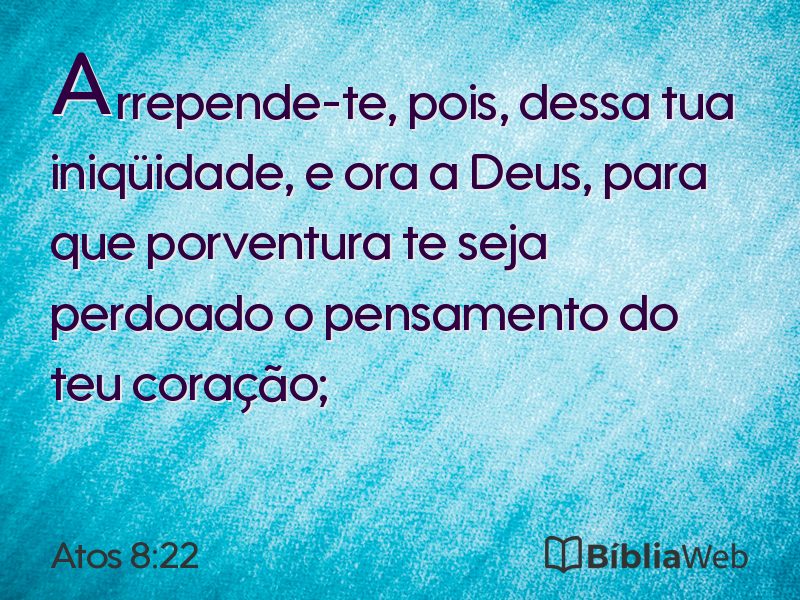 Atos 8:22 em imagem para compartilhar