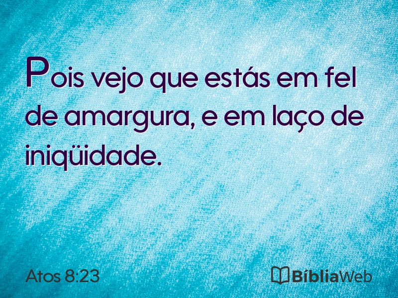 Atos 8:23 em imagem para compartilhar