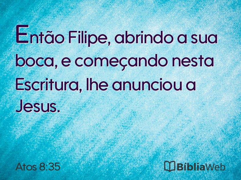 Atos 8:35 em imagem para compartilhar