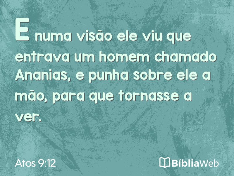 Atos 9:12 em imagem para compartilhar