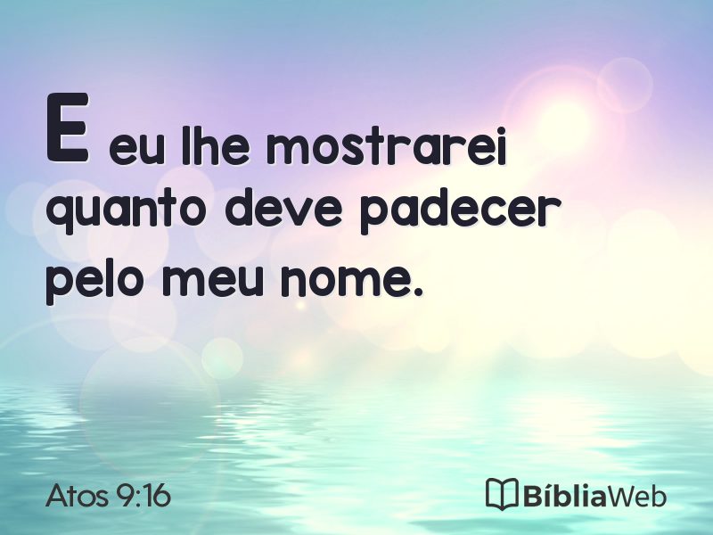 Atos 9:16 em imagem para compartilhar