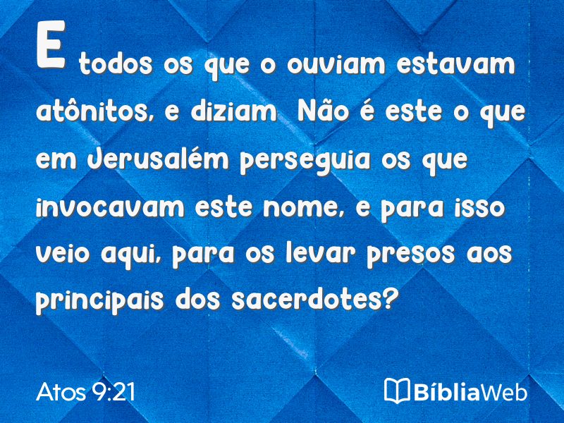 Atos 9:21 em imagem para compartilhar
