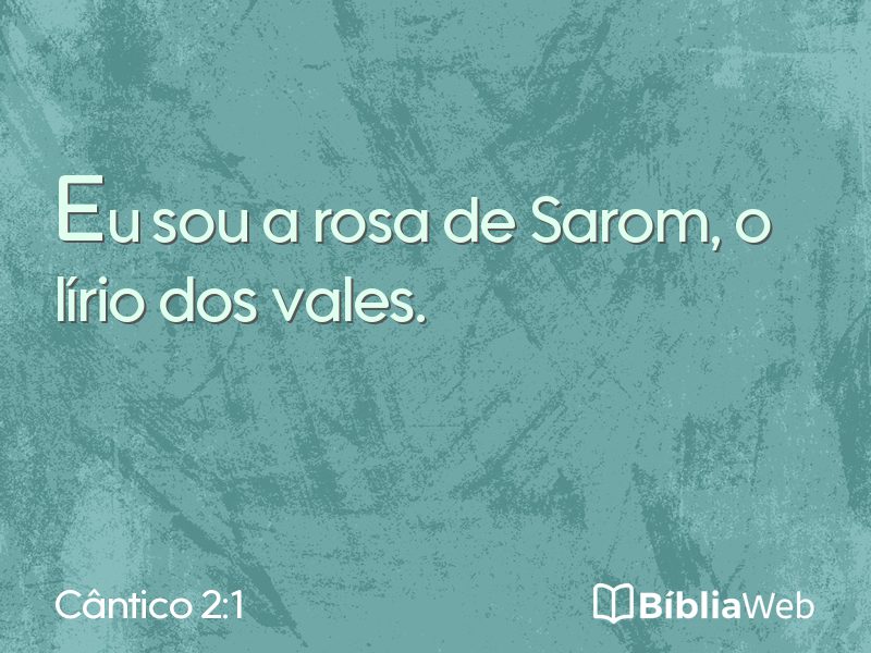 Cântico 2:1 em imagem para compartilhar