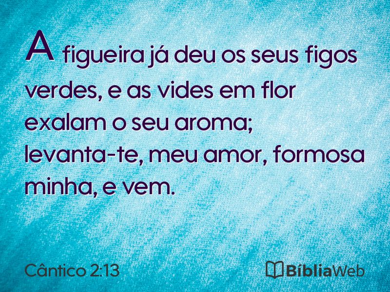 Cântico 2:13 em imagem para compartilhar