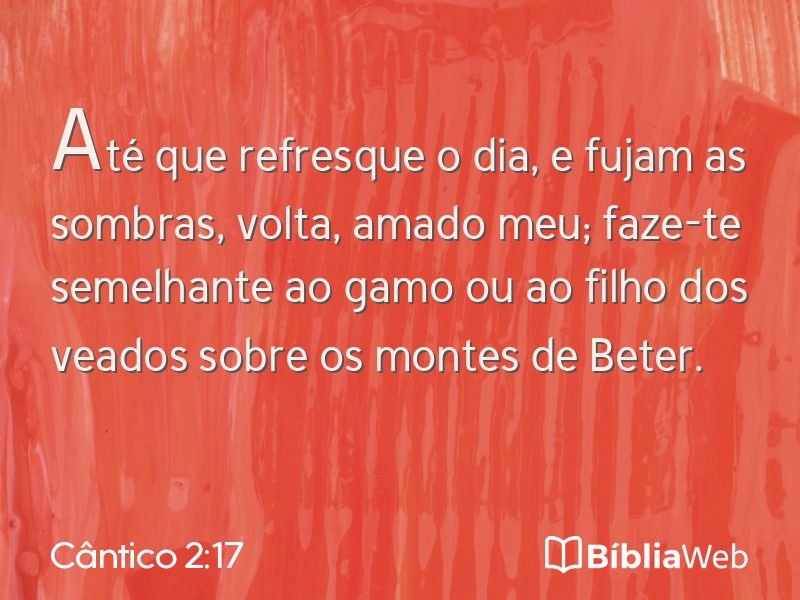 Cântico 2:17 em imagem para compartilhar