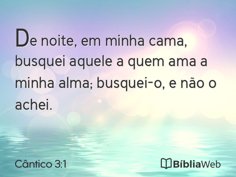 Cântico 3:1 em imagem para compartilhar