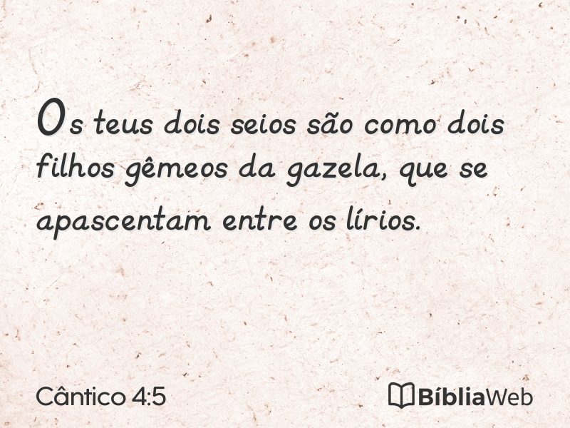 Cântico 4:5 em imagem para compartilhar