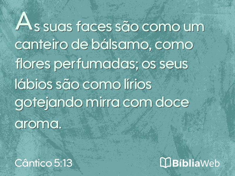 Cântico 5:13 em imagem para compartilhar