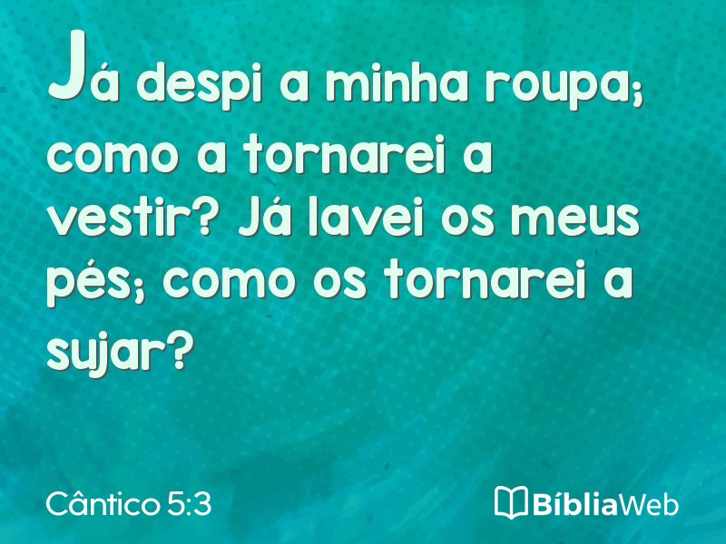 Cântico 5:3 em imagem para compartilhar