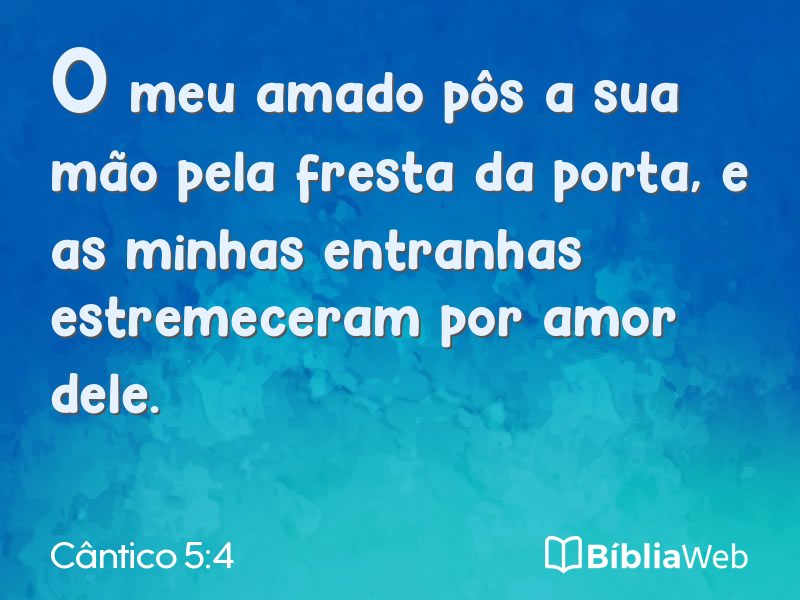 Cântico 5:4 em imagem para compartilhar