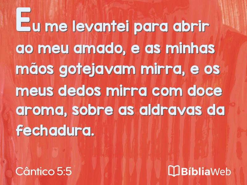 Cântico 5:5 em imagem para compartilhar