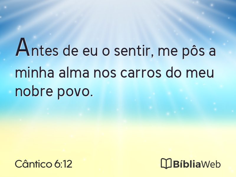 Cântico 6:12 em imagem para compartilhar
