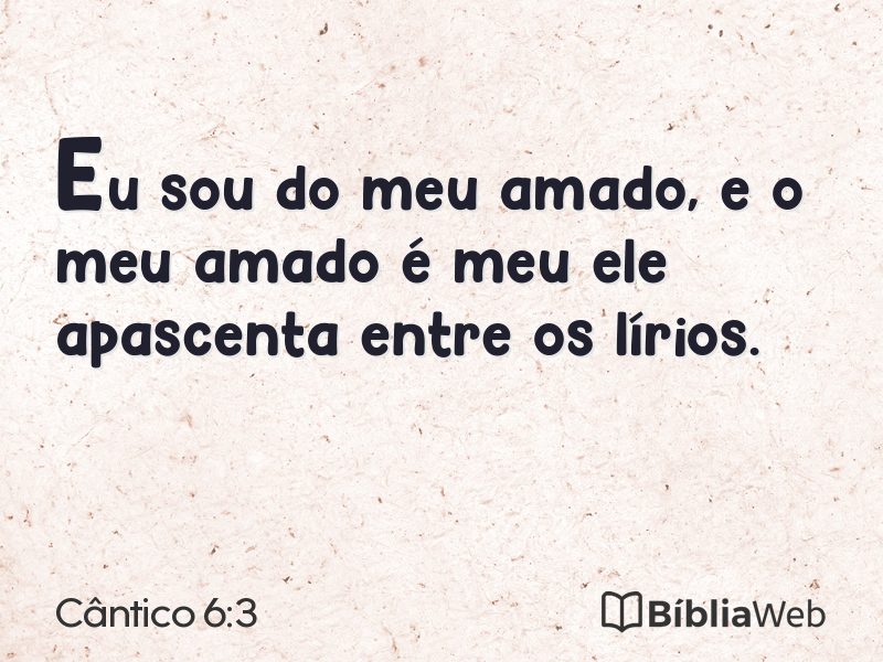 Cântico 6:3 em imagem para compartilhar