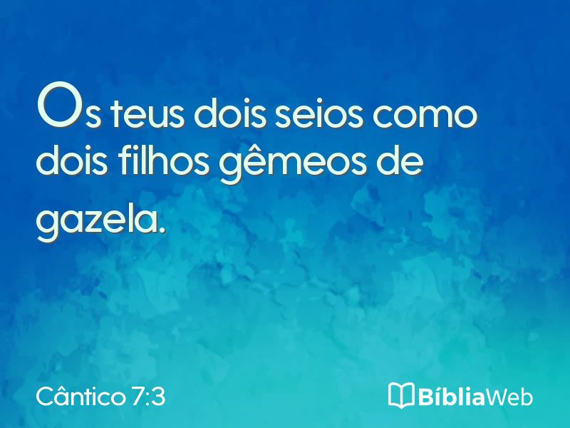 Cântico 7:3 em imagem para compartilhar