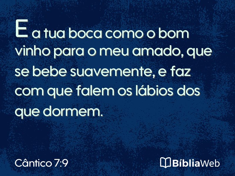 Cântico 7:9 em imagem para compartilhar