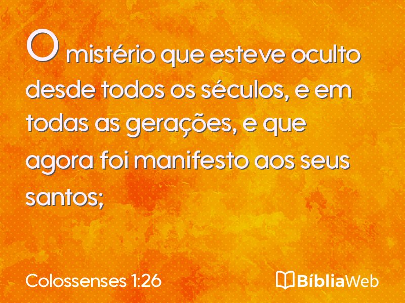 Colossenses 1:26 em imagem para compartilhar