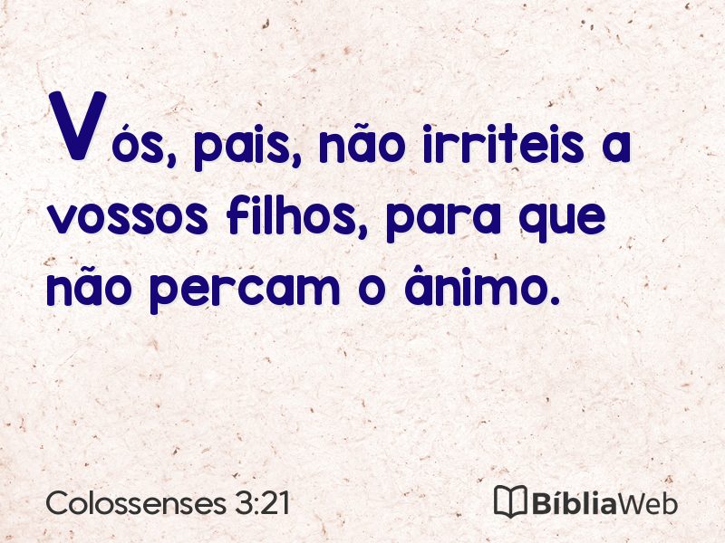 Colossenses 3:21 em imagem para compartilhar