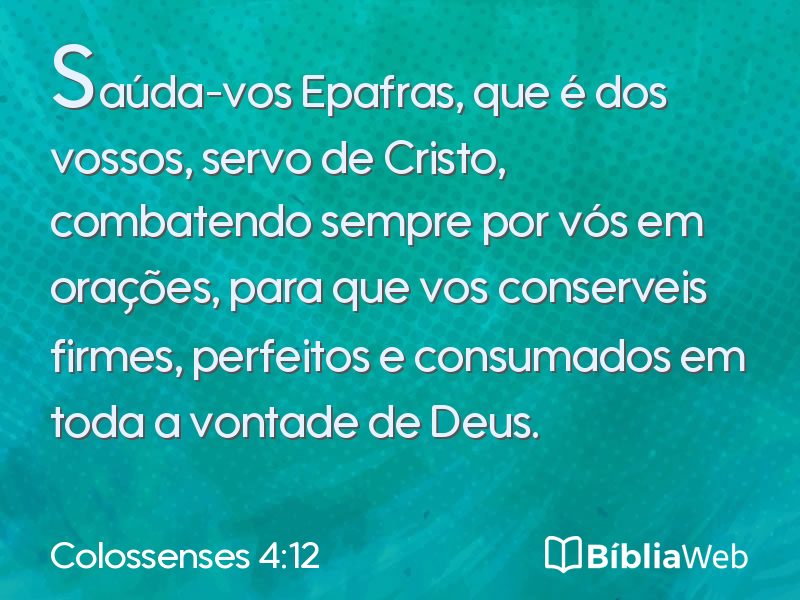 Colossenses 4:12 em imagem para compartilhar
