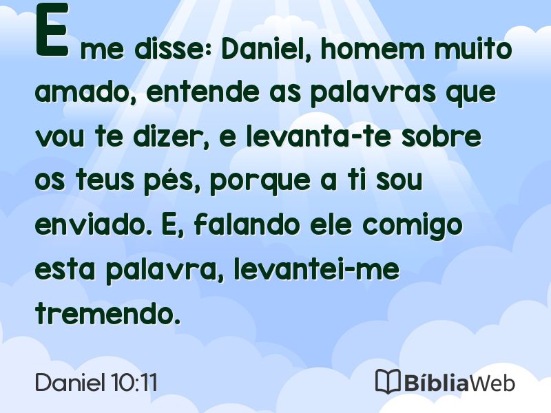 Daniel 10:11 em imagem para compartilhar