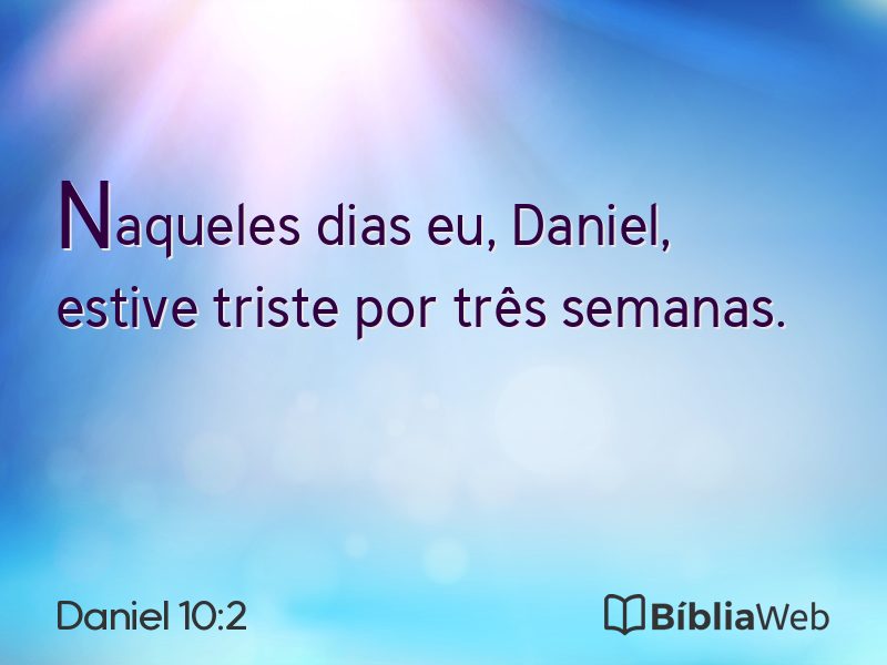 Daniel 10:2 em imagem para compartilhar