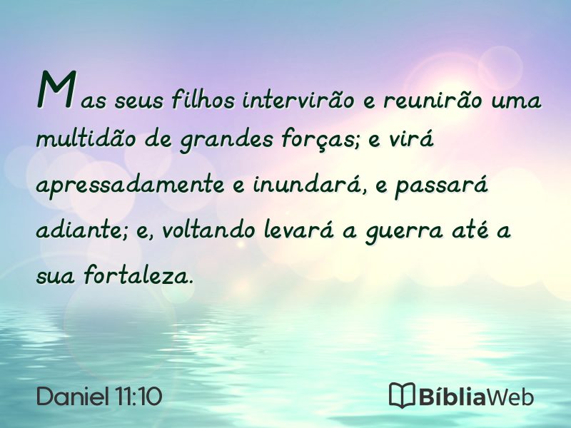 Daniel 11:10 em imagem para compartilhar