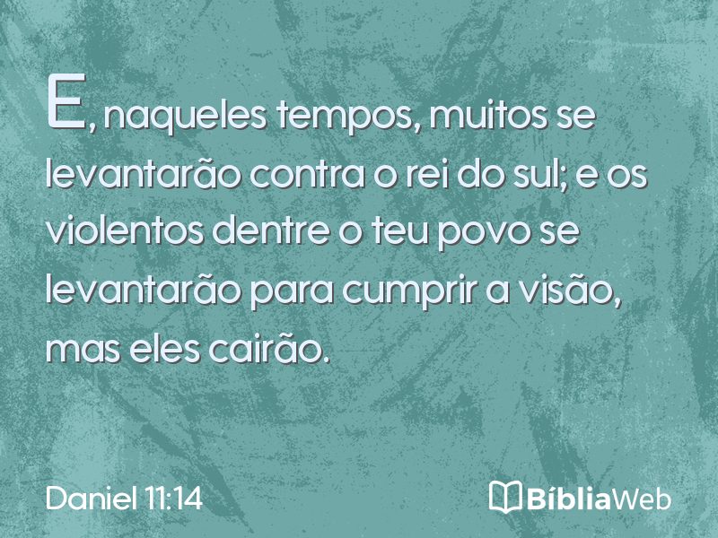 Daniel 11:14 em imagem para compartilhar
