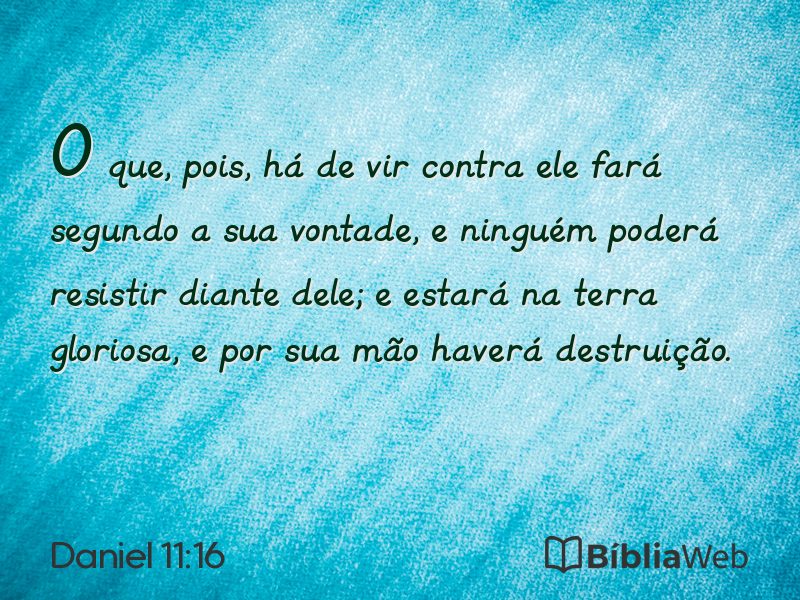 Daniel 11:16 em imagem para compartilhar