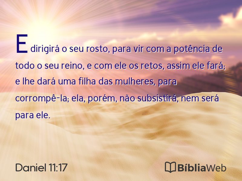 Daniel 11:17 em imagem para compartilhar