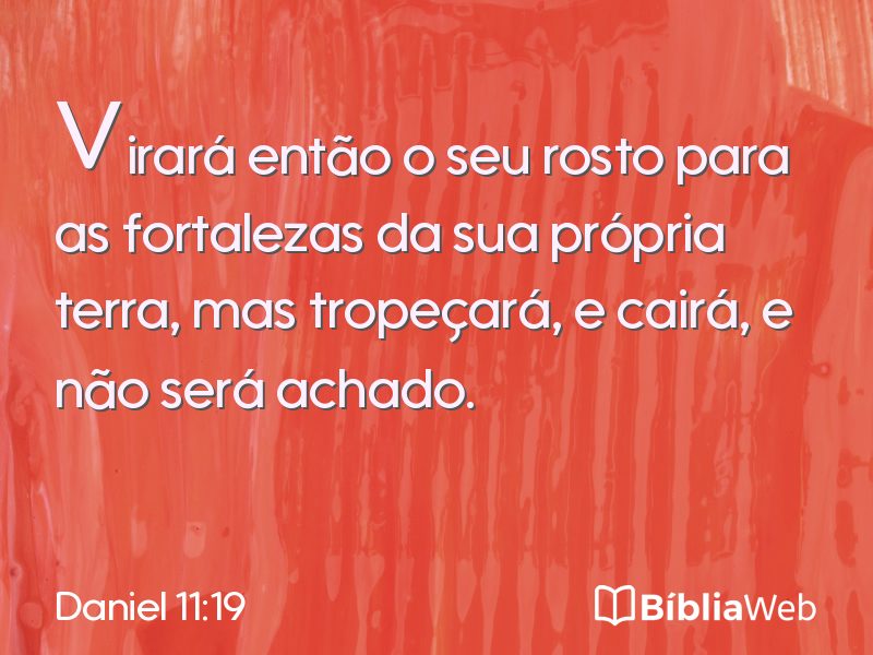 Daniel 11:19 em imagem para compartilhar
