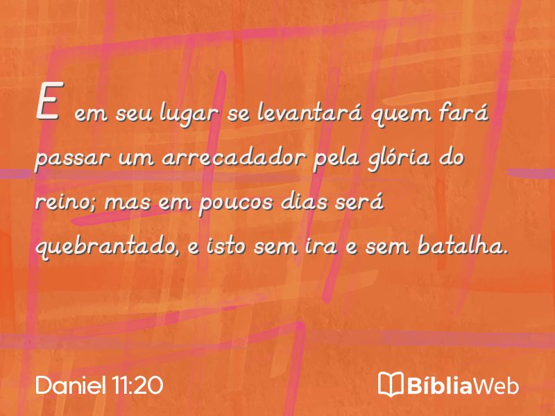 Daniel 11:20 em imagem para compartilhar