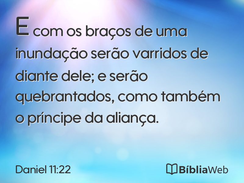 Daniel 11:22 em imagem para compartilhar