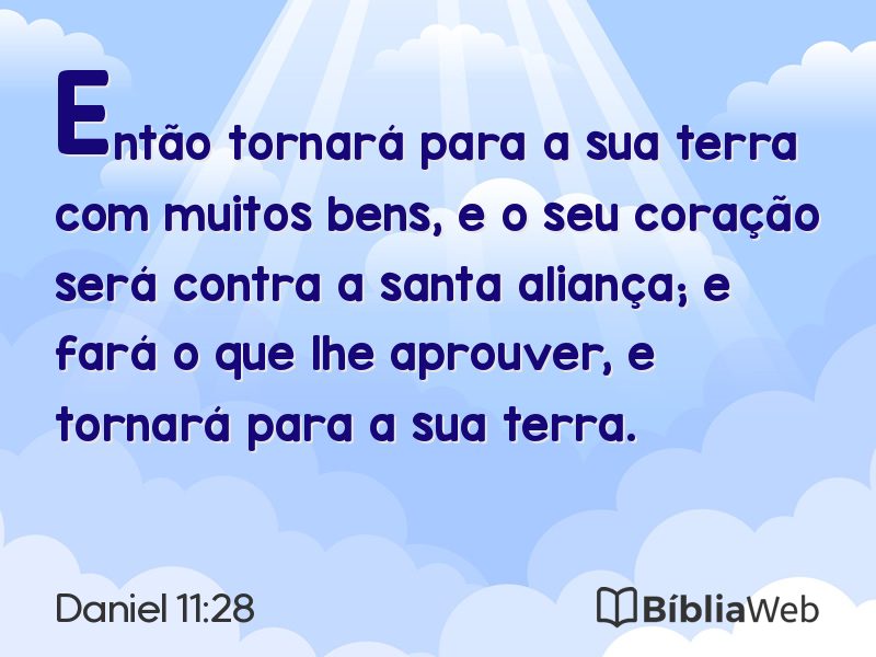 Daniel 11:28 em imagem para compartilhar