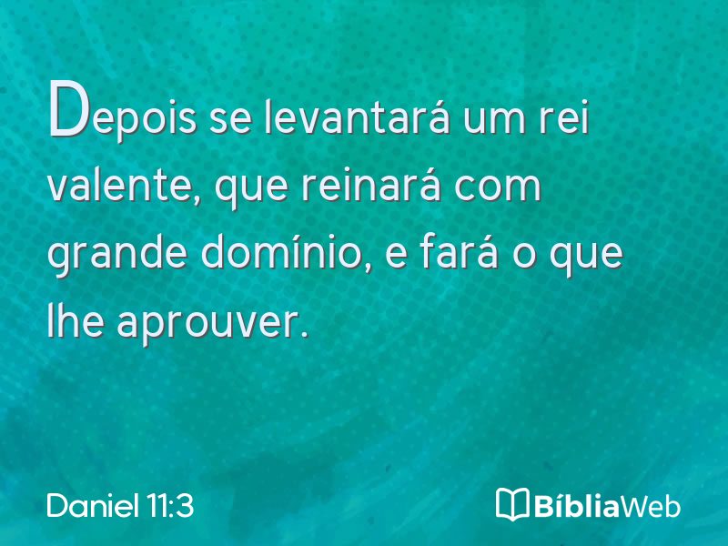 Daniel 11:3 em imagem para compartilhar