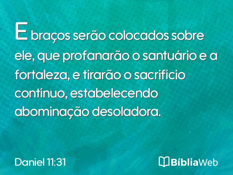 Daniel 11:31 em imagem para compartilhar