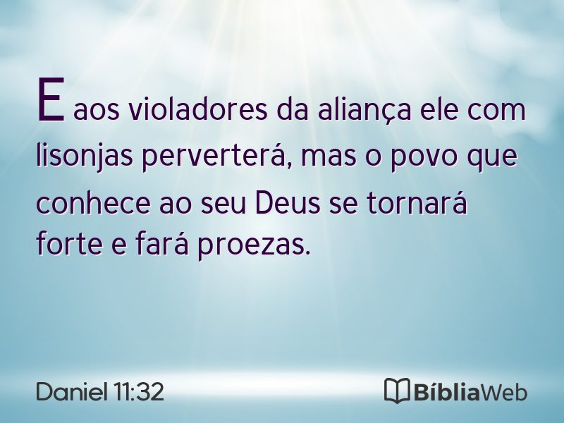 Daniel 11:32 em imagem para compartilhar