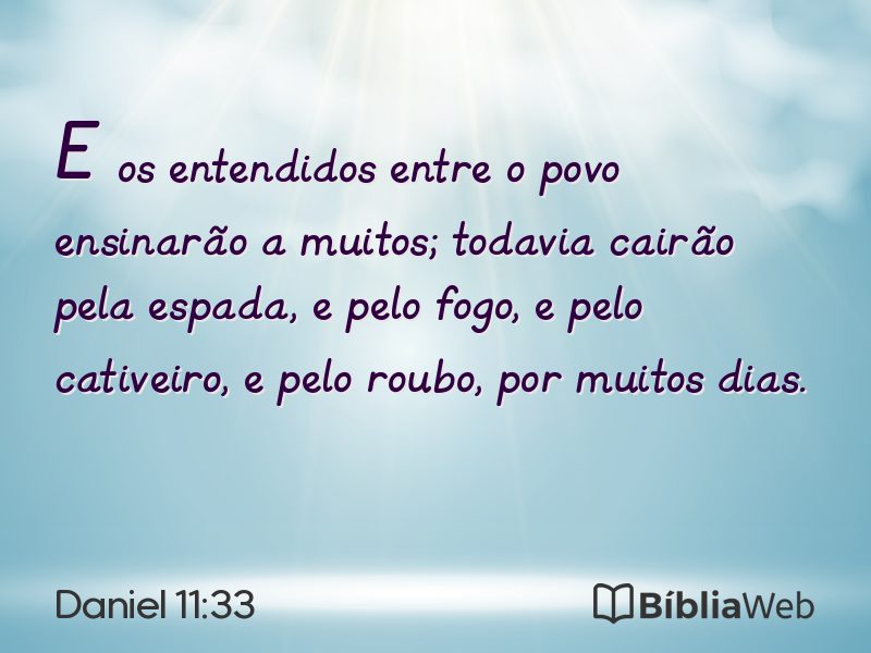 Daniel 11:33 em imagem para compartilhar