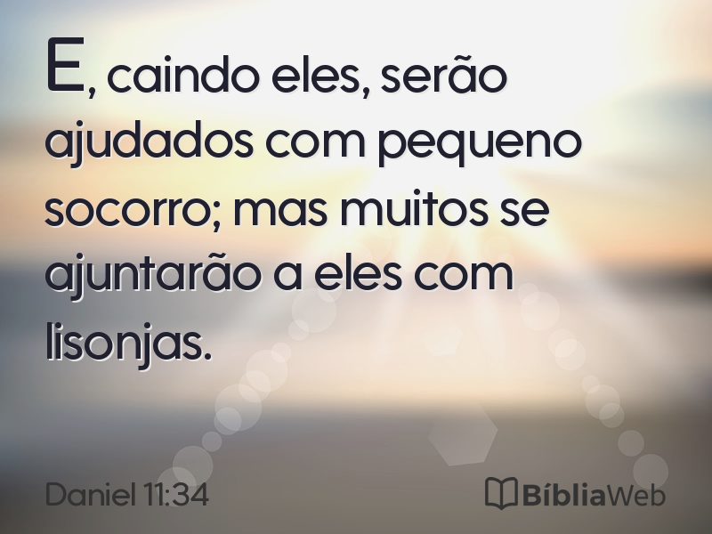 Daniel 11:34 em imagem para compartilhar