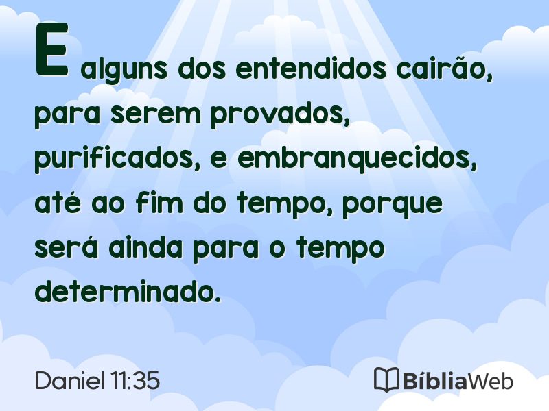 Daniel 11:35 em imagem para compartilhar